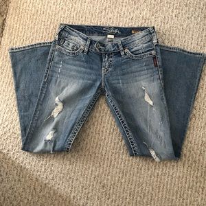 Silver Bootcut Jeans 💙